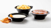 SideKicks® Take-Out Container Base 4.7X1.3X2.7 IN PP Black Round Microwave Safe 750/Case