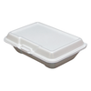 Ceres Take-Out Container Hinged 9.25X6.38X2.88 IN Polystyrene Foam White Deep Not Vented Grease Resistant 200/Case