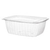 Deli Container Base & Lid Combo 64 OZ PLA Clear Rectangle 200/Case