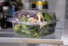Take-Out Container Hinged 6X6X3 IN PLA Clear Square 240/Case