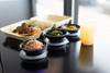 SideKicks® Take-Out Container Base 4.7X1.6X2.7 IN PP Black Round Microwave Safe 750/Case