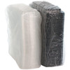 Full Slab Rib Take-Out Container Base & Lid Combo 41.9 OZ MFPP OPS Black Clear Rectangle Vented 80/Case