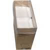 Take-Out Container Hinged 9X9.1X3.3 IN Polystyrene Foam White Square 150/Case