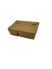 Take-Out Box 7.75X5.5X2.87 IN 2 Compartment Paper Kraft Rectangle 120/Case