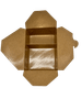 Take-Out Box 7.75X5.5X2.87 IN 2 Compartment Paper Kraft Rectangle 120/Case