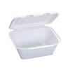 Utility Take-Out Container Hinged Large (LG) 9X7.8X3.9 IN Pulp Fiber White Rectangle 200/Case