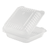 Take-Out Container Hinged 8X8 IN PP Clear 250/Case