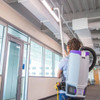 GoFit 10 Backpack Vacuum 10 QT Gray Purple 120 V With HEPA Filter With Xover Two-Piece Wand Tool Kit FlexFit Harness