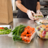 Take-Out Container Hinged 6X6X3 IN Clear 500/Case