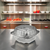 Take-Out Container Hinged 6X6X3.375 IN Plastic Square 500/Case