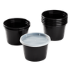 Karat® Deli Container Base & Lid Combo 16 OZ PP Black Injection Molded 240/Case