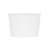 Food Container Base 16 OZ Paper PLA White Plain 500/Case