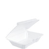 Dart® Take-Out Container Hinged 9.25X6.42X2.9 IN XPS Foam White Insulated 100 Count/Pack 2 Packs/Case 200 Count/Case