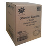Cold Take-Out Container Hinged With Dome Lid 9X9 IN RPET Black Clear Shallow 100/Case