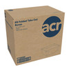 #8 Take-Out Box Fold-Top 6X4.75X2.5 IN Paper Black 50 Count/Pack 6 Packs/Case 300 Count/Case