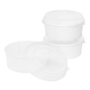 Victoria Bay Lid Flat PP For 32 OZ Short Paper Bucket 45 Count/Pack 8 Packs/Case 360 Count/Case