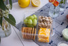 Greenware® Deli Container Base 28 OZ 4 Compartment PLA Clear Square 300/Case