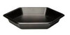 Serving Tray 9.125X1.375 IN Polystyrene Foam Black Hexagon 200/Case