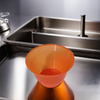 Murano Gelato Dessert Container Base 7 OZ Plastic Orange Round 450/Case