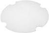 Lid Flat Paper White Round For 85 OZ Container 200/Case