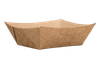 Food Tray 1 LB Kraft Paperboard Kraft Rectangle 1000/Case