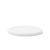 Lid Flat 8.72X0.55 IN LLDPE White Round For Container 165/Case