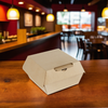 Bagcraft® EcoCraft® Take-Out Box Hinged With Dome Lid 4X4X2.81 IN Paper Kraft Square 600/Case