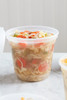 Deli Container Base & Lid Combo With Flat Lid 32 OZ PP LLDPE Clear Round Squat 200/Case