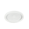 Solo® Lid Flat 4.3X0.31 IN PS White Round For 12 OZ Container 1200/Case