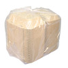 Greenware® Hoagie & Sub Take-Out Container Hinged With Dome Lid 6.5X9.1X3.1 IN Molded Fiber Natural Rectangle 200/Case