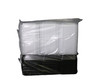 Tripak® Take-Out Container Base & Lid Combo With Dome Lid 12 OZ Plastic Black Clear Rectangle Microwave Safe 150/Case