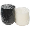 Take-Out Container Base & Lid Combo With Dome Lid 48 OZ PP Black Clear Round 150/Case