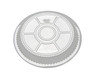 Victoria Bay Lid Dome 9 IN PS Clear Round For Aluminum Container Unhinged 250 Count/Pack 2 Packs/Case 500 Count/Case