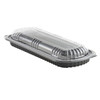 Full Slab Rib Take-Out Container Base & Lid Combo 38 OZ PP Black Vented 100/Case