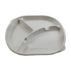 Cafeteria & School Lunch Tray 10.5X1 IN 3 Compartment Molded Fiber Natural Round 250/Case