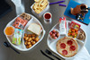 Cafeteria & School Lunch Tray 10.5X1 IN 3 Compartment Molded Fiber Natural Round 250/Case