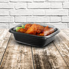 Lid Dome 1 Compartment PP Clear Rectangle For Container Unhinged Anti-Fog 756/Case