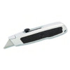 Utility Knife Black Gray Plastic Rubber Metal Retractable 1.25IN Blade 1/Each