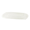 Lid Flat 1 Compartment RPET Clear For 16 OZ Cold Container Unhinged Anti-Fog 252/Case