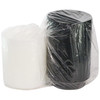 Take-Out Container Base & Lid Combo With Dome Lid 24 OZ PP Black Clear Round 150/Case