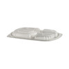 Lid Dome 3 Compartment PP Clear For Container Unhinged 250/Case