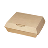Bagcraft® EcoCraft® Take-Out Box Hinged With Dome Lid Medium (MED) 8X6X2.75 IN Fiber Paper Kraft Fluted 200/Case