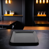 WNA Milan Serving Tray 12X12 IN Plastic Black Square 25/Case