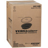 Take-Out Container Base & Lid Combo With Dome Lid 16 OZ PP Black Clear Oval 150/Case