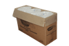 Take-Out Container Base & Lid Combo 48 OZ Plastic Black Clear Round Deep 150/Case