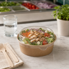 Food Container Base 36 OZ Double Wall Poly-Coated Paper Kraft Round 300/Case