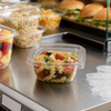Deli Container Base 8 OZ PET Clear Square Tamper-Evident 500/Case
