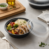 Take-Out Container Base 16 OZ Black Round Microwave Safe 150/Case