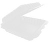 Pebble Box Take-Out Container Hinged 9.13X8.81X3 IN PP White Microwave Safe Grease Resistant 150/Case