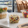 Deli Container Base 16 OZ PET Clear Square Tamper-Evident 500/Case